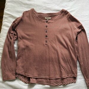 Madewell Brown and Red Shirt